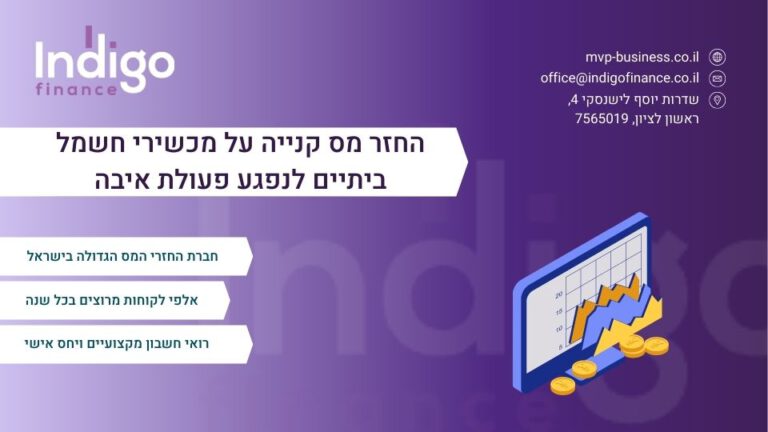 החזר מס קנייה על מכשירי חשמל ביתיים לנפגע פעולת איבה